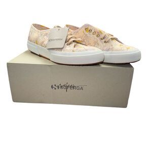 Brand New Floral Print Superga Shoes